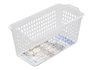 Small Item Organizer Basket Slim Clear