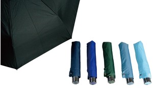 【強風対応】紳士折りたたみ傘　無地　軽量　60cmミニ　大判サイズ