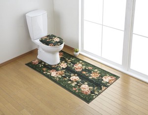 rose Long Toilet Mat Made in Japan Antibacterial Deodorization