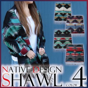 20 A/W Native Shawl Large Format Scarf Stole Lap Robe A/W Ortega Surf