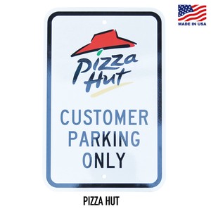 DEAD STOCK PARKING METAL SIGN【PIZZA HUT】看板 メタルサイン ピザハット アメリカン雑貨