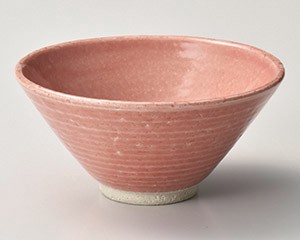 Mino ware Rice Bowl Pink L size Made in Japan