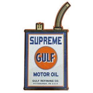 エンボス看板【GULF SUPREME】プレート サイン アメリカン雑貨