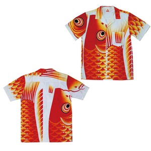 Made in Japan made Aloha Shirt Red 7 8 2 3 4