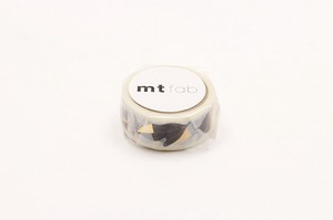 【カモ井加工紙】MT fab　箔押し　葉  /マスキングテープ