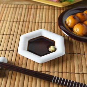 小田陶器 Meji(メジ) 豆皿 亀甲 白色[日本製/美濃焼/和食器]