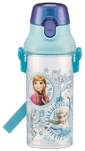 食洗機対応直飲みプラ製ワンタッチクリアボトル 【アナと雪の女王 (19)】