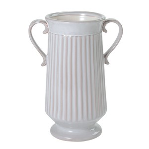 SEVA　エレナラウンドL　花器　陶器　ナチュラルホワイト　フラワーベース