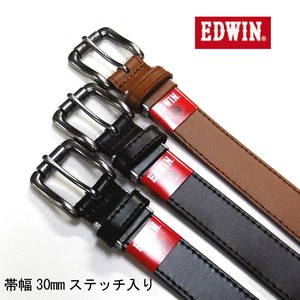 【EDWIN】定番30mmステッチベルト