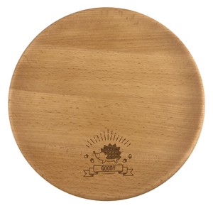 [SALE10] Wooden Plate Hedgehog
