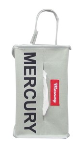 Mercury Canvas Tissue Box Cover Gray