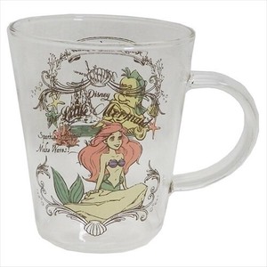 【マグカップ】リトルマーメイド アリエル 耐熱ガラスMUG/ヴィンテージ