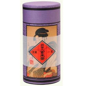 浮世絵缶 抹茶入り玄米茶ティーバッグ