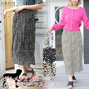 Skirt Pleats Skirt Bottoms Spring/Summer Dalmatian Pattern