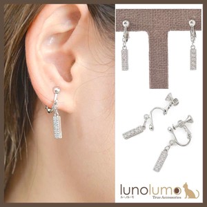 Clip-On Earrings Earrings sliver Bijoux Rhinestone Ladies'