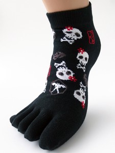 Ankle Socks Skull Japanese Pattern