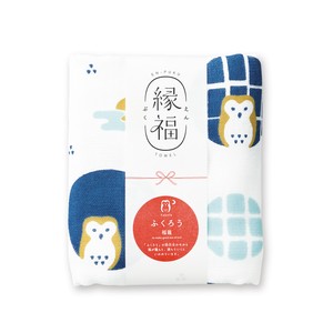 Hand Towel Gauze Towel Owl Senshu Towel Presents Face Made in Japan