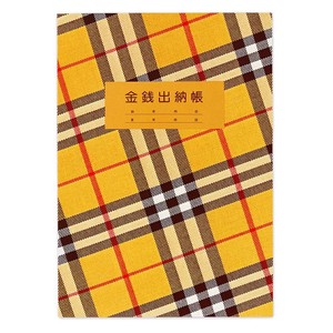 Household Account Book Check Pattern Made in Japan