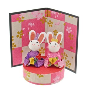 Doll Japanese Paper Crape Rabbit Decoration Mini Matsuri Hina-Doll Days For Girls