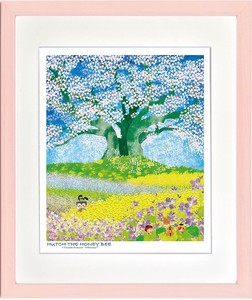 みなしごハッチ×人気イラストレーター はりたつお ジクレー「大桜を囲む紫花菜」　四つ切