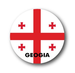 国旗缶バッジNO. CBFG-105 ジョージア (GEOGIA) 国旗 旗 旅行　【2019新作】