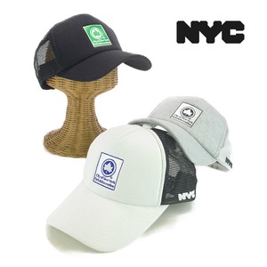 【年間品】NYCライセンスワッペンスウェットメッシュキャップ　ヤング帽子