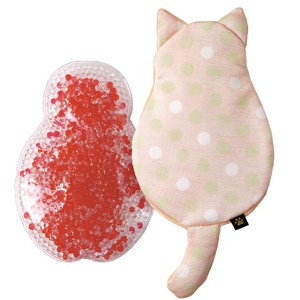 【スパイス】【在庫限り特価】保冷 保温 キャットジェルピロー ドット　ピンク　ねこ　猫