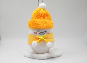 Sanrio Gudetama Snowman Soft toy Ball Chain