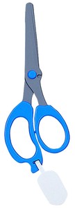 Study Scissors Right Hand Blue
