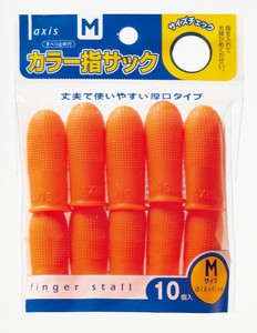 【デビカ】カラー指サック（10個入）　Mサイズ