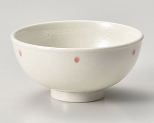 Mino ware Rice Bowl Pink Dot Made in Japan