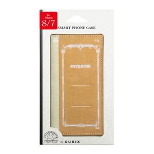 F.S.C.(藤本電業) [iPhone7専用] ツバメノート手帳型ケース カラシ