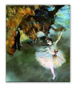 名画キャンバスアート/エドガー・ドガ（Edgar Degas）舞台の踊り子
