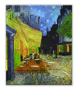 名画キャンバスアート/フィンセント・ファン・ゴッホ （Vincent van Gogh）夜のカフェテラス