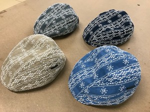 【数量限定各2個】【2019新作】ハンチング【日本製】【帽子】エンブロイダリーチェックハンチング 帽子