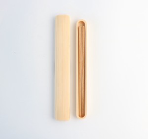 ☆ナチュラル仕上げの木製箸・箸箱セット　白木/ナチュラル