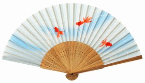 Folding Fan Running Water Goldfish 21 cm