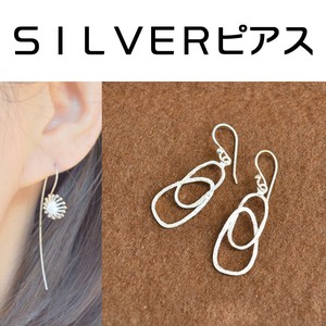 Pierced Earrings Silver Post