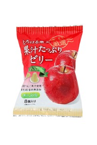 とろける寒天　果汁たっぷりゼリー　りんご　8個〔夏〕