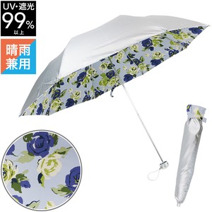 ［50cm］日傘 折りたたみ傘 晴雨兼用 1級遮光／遮光率99.99%以上 UVカット率99%以上 婦人 レディース 花柄