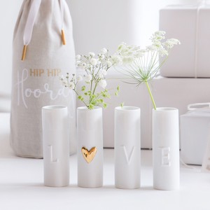 Love mini vases set of 4pcs
