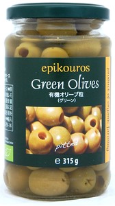 エピクロス・有機オリーブ粒（グリーン）315g【オーガニック】