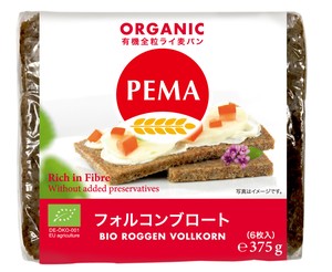 ペーマ・有機ライ麦パン フォルコンブロート 375g【オーガニック】