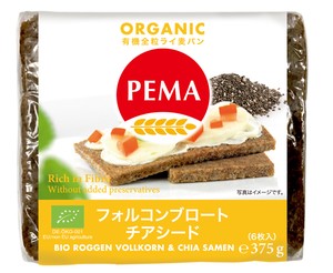 ペーマ・有機ライ麦パン フォルコンブロート＆チアシード 375g【オーガニック】