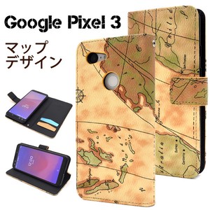 ＜スマホケース＞Google Pixel 3用ワールドデザイン手帳型ケース
