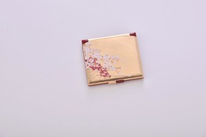 【日本製】桜に流水 箔コンパクトミラー