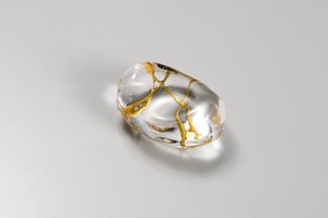 【日本製】金の箸置き 銀の箸置き 豆ガラス