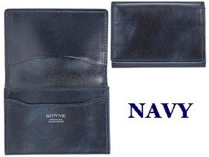 Business Card Case Leather Genuine Leather Men's