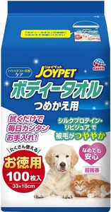 [アース・ペット] JOYPET ボディータオルペット用 つめかえ用 100枚