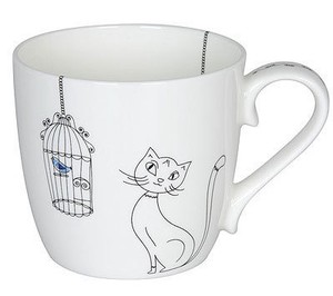 【KONITZ(コーニッツ)】  Cats and Bird  猫と鳥  Mug (BC)